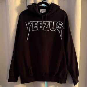 Gauges Black Yeezus Hoodie Size XL Preloved with graphic